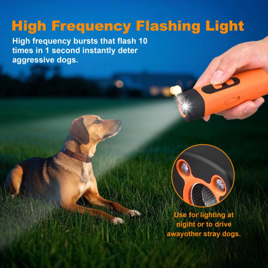 Bark Deterrent Alternative to Bark Collars Professional Anti-Bark Long Range Ultrasonic Tool Alternative to Painful Shock Collar