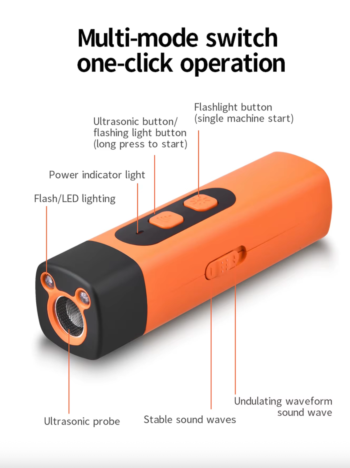 Bark Deterrent Alternative to Bark Collars Professional Anti-Bark Long Range Ultrasonic Tool Alternative to Painful Shock Collar